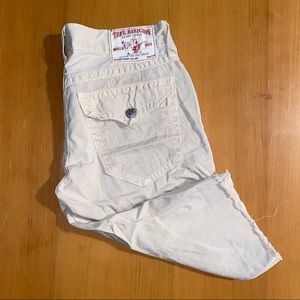 True Religion Khaki Capri Shorts 31”